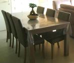 Table avec 6 chaises, Maison & Meubles, Rectangulaire, Autres essences de bois, 50 à 100 cm, Enlèvement