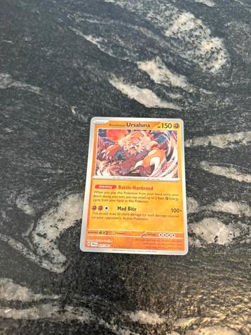 2024 Pokemon Bloodmoon Ursaluna Reverse Holo Rare  #25/64 beschikbaar voor biedingen