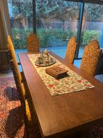 Table en chêne avec 8 chaises, Maison & Meubles, Tables | Tables à manger, Enlèvement, Utilisé, Chêne, Rectangulaire