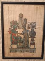 Egyptische papyrus van koning Toetanchamon & Koningin Ankhes, Antiek en Kunst, Ophalen
