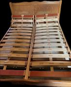 Tweepersoonsbed, Huis en Inrichting, Slaapkamer | Bedden, Ophalen, Bruin, Klassiek, Tweepersoons