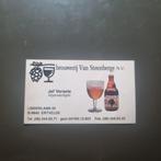 Carte de visite brouwerij Van Steenberge N.V., Autres marques, Autres types, Utilisé, Enlèvement ou Envoi
