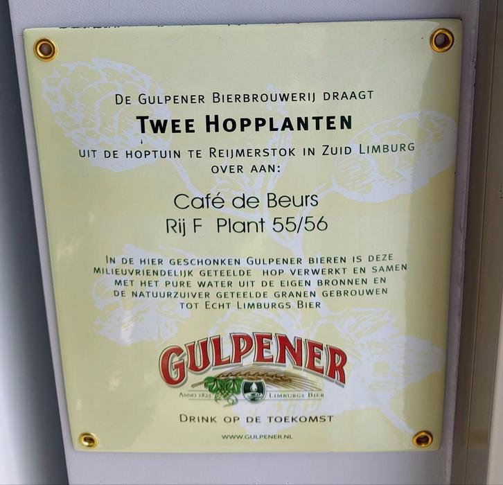 GULPENER emaille bier bordjes., Verzamelen, Biermerken, Zo goed als nieuw, Gulpener, Ophalen of Verzenden
