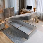 OP=OP Opberg Boxspring Levi 80 x 200 Zwart, Eenpersoons, Zwart, Nieuw, Ophalen of Verzenden