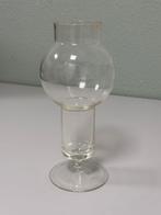 Vintage glazen glas vaas – 25 cm – unieke vormen bloemenvaas, Ophalen of Verzenden