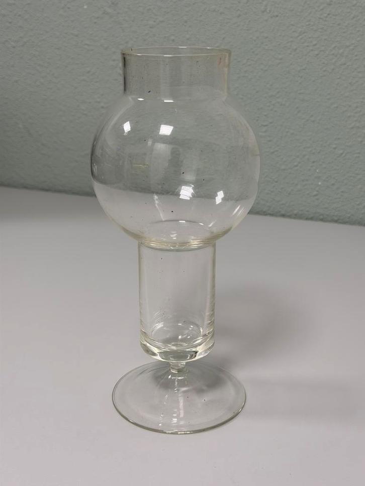 Vintage glazen glas vaas – 25 cm – unieke vormen bloemenvaas, Antiek en Kunst, Antiek | Vazen, Ophalen of Verzenden