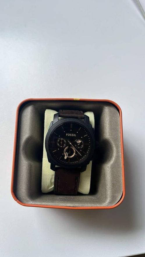 Fossil men's watch, Handtassen en Accessoires, Horloges | Heren, Nieuw, Polshorloge, Staal, Leer, Ophalen of Verzenden