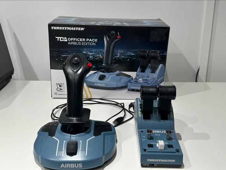 Joystick Thrustmaster officer pack - Airbus edition, Computers en Software, Joysticks, Zo goed als nieuw, Ophalen