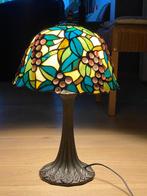 Prachtige glas in lood lamp, Ophalen, Art nouveau, Minder dan 50 cm, Glas