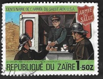 1 Postzegel Kinshasa Zaïre 1980 Leger des Heils beschikbaar voor biedingen