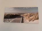 Foto canvas strand, zee en duinen 68 x 33, Ophalen of Verzenden, Zo goed als nieuw, Print