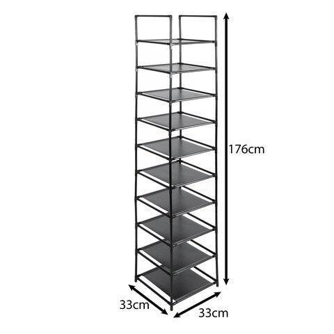 Modulaire schoenenrek, 10 niveaus 176x33x33cm, Huis en Inrichting, Kasten | Schoenenrekken, Nieuw, Ophalen of Verzenden