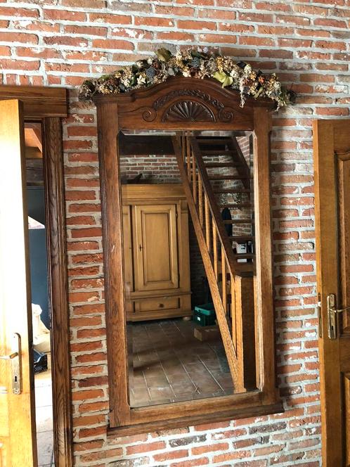 Grote houten spiegel, Antiek en Kunst, Antiek | Spiegels, Ophalen