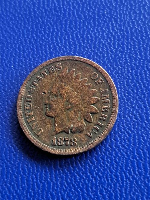 1878 États-Unis 1 cent tête indien Philadelphie, Timbres & Monnaies, Monnaies | Amérique, Monnaie en vrac, Amérique du Nord, Envoi
