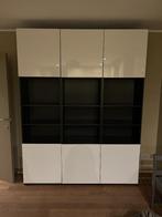 Ikea Besta kast donkerbruin-hoogglans wit, Huis en Inrichting, Ophalen, Met deur(en), 200 cm of meer, 150 tot 200 cm
