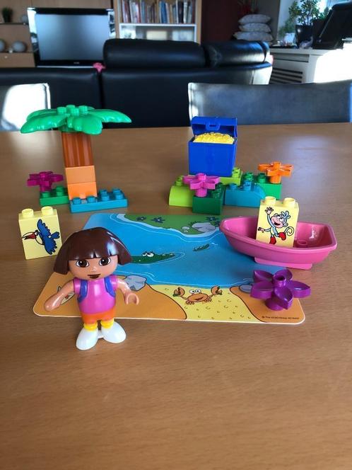 Duplo 7330 Dora's ontdekkingseiland plus gratis Diego !, Kinderen en Baby's, Speelgoed | Duplo en Lego, Gebruikt, Duplo, Complete set