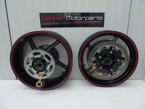 Complete Set Wielen + Schijven Yamaha YZF R1 2007-2014 RN19, Motoren, Onderdelen | Yamaha, Gebruikt, Ophalen of Verzenden