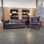 Chesterfield Brighton 3-zits -  Antiek Paars // NIEUW!, Ophalen