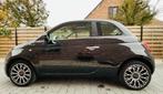 Fiat 500c Dolce  Vita hybride cabriolet, Auto's, 4 zetels, Cabriolet, Leder en Stof, Zwart