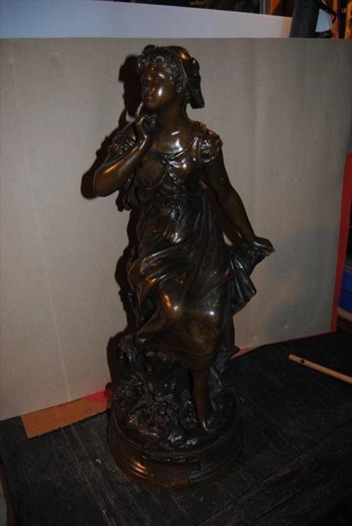 Bronze de Hippolyte Moreau, Antiek en Kunst, Kunst | Beelden en Houtsnijwerken, Ophalen