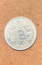 Zilveren 20f prins Karel Belgique 1949, Ophalen of Verzenden