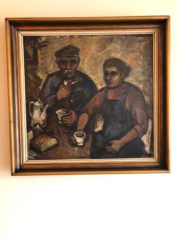 Kunstwerk van C. Coenen 125x125 cm beschikbaar voor biedingen