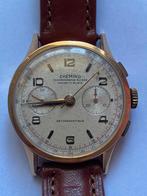 Chemino Chronographe suisse 18k gold, Handtassen en Accessoires, Horloges | Antiek, Ophalen, Goud