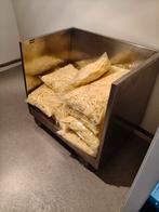 Inox bak op wielen, Ophalen