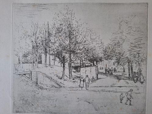 Zeldzame ets Jaak of Jacques Gorus "Lillo", Antiek en Kunst, Kunst | Etsen en Gravures, Ophalen of Verzenden