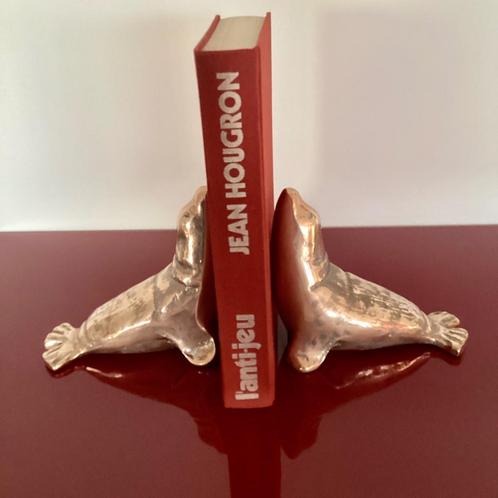 Paar decoratieve zegels in verguld brons, Antiek en Kunst, Antiek | Brons en Koper, Brons, Ophalen