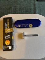 Gilette Safety Razor en Dovo Shavette, Handtassen en Accessoires, Uiterlijk | Gezichtsverzorging, Ophalen, Zo goed als nieuw, Gehele gezicht