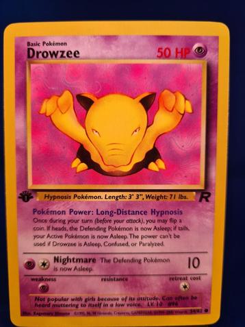 Drowzee 54/82 - Team Rocket (1st edition) beschikbaar voor biedingen