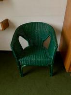Rotan stoel groen, Huis en Inrichting, Ophalen, Gebruikt, Overige kleuren, Riet of Rotan
