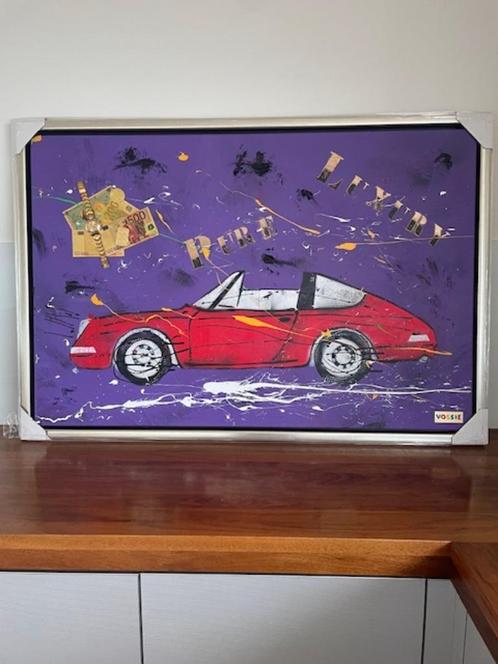 Vossie Origineel ( Porsche 911 Targa )., Antiek en Kunst, Kunst | Schilderijen | Modern, Ophalen of Verzenden