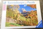 ravensburger puzzel 1000 stukjes monte pelmo italie, Ophalen of Verzenden, Zo goed als nieuw