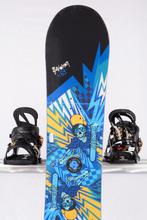 Snowboard 130 pour enfants SALOMON EL CAPITAN, noir/bleu, Envoi, Utilisé, Fixations