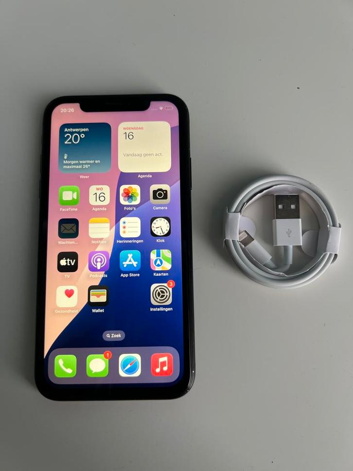 iPhone Xr 64GB Zwart | Batterij 78%, Telecommunicatie, Mobiele telefoons | Apple iPhone, Zo goed als nieuw, 64 GB, Zonder abonnement