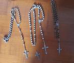 Sterling silver rosario paternoster rozenkrans, Comme neuf, Enlèvement ou Envoi