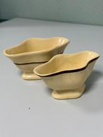 Vintage Belgische Aardewerk Sauskommen Gecremeerd Keramiek, Antiek en Kunst, Ophalen of Verzenden