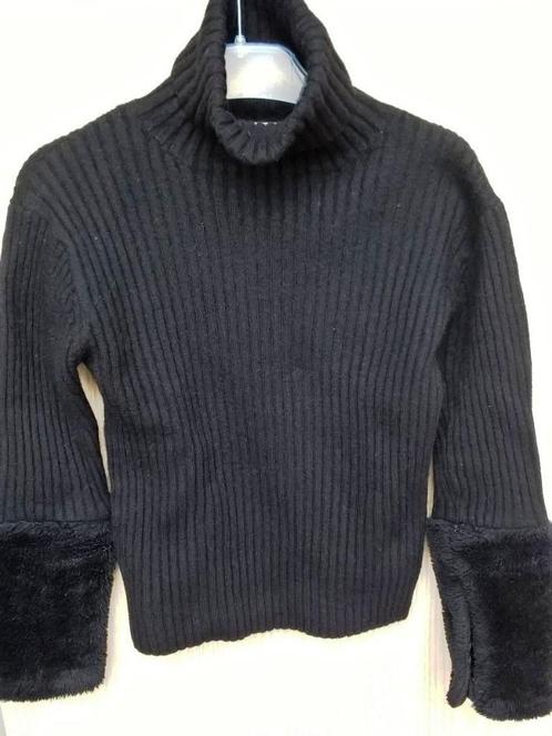 Prachtige zwarte trui - Gaultier Junior - maat 128., Kinderen en Baby's, Kinderkleding | Maat 128, Zo goed als nieuw, Meisje, Trui of Vest