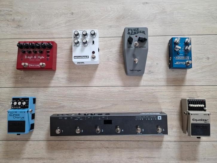 Diverse gitaareffecten, Muziek en Instrumenten, Effecten, Zo goed als nieuw, Chorus, Delay of Echo, Distortion, Overdrive of Fuzz