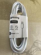 A vendre câble de charge neuf Iphone, 2 mètres (lightning), Telecommunicatie, Mobiele telefoons | Telefoon-opladers, Ophalen, Nieuw