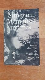 **Simenon mémoires intimes ( editie 1981) * COLLECTORS ITEM, Ophalen, Zo goed als nieuw