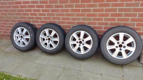 Velgen met winterbanden 5x112, Auto-onderdelen, Banden en Velgen, Band(en), Winterbanden, 15 inch, 195 mm, Personenwagen, Gebruikt