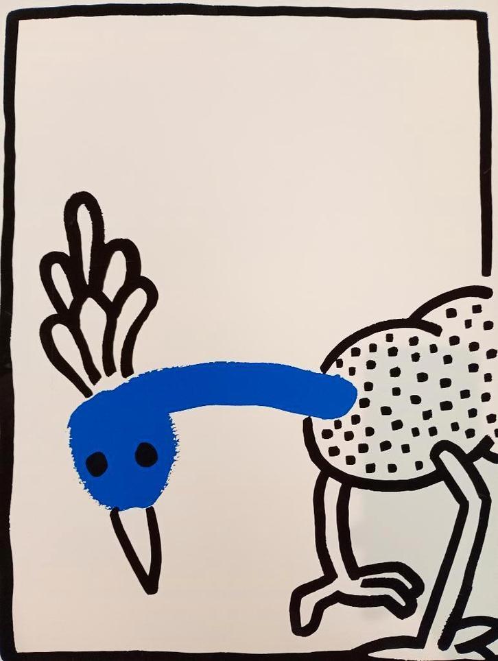 keith haring: the story of red and blue, Antiek en Kunst, Kunst | Litho's en Zeefdrukken, Ophalen of Verzenden