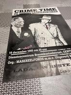 Vintage Poster Crime Tim, De betere misdaadroman, Deurposter of groter, Ophalen of Verzenden, Overige onderwerpen, Rechthoekig Staand