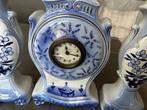 Schouwgarnituur, Huis en Inrichting, Woonaccessoires | Vazen, Ophalen, Gebruikt, Blauw