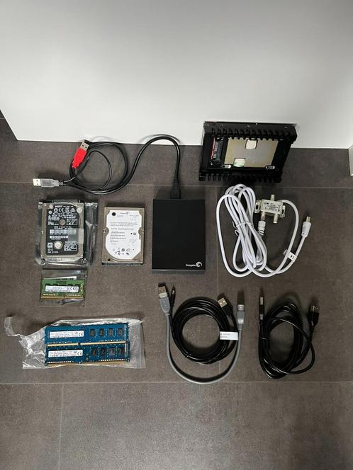 Computeronderdelen Harde schijven, ram geheugen, kabels, .., Computers en Software, RAM geheugen, Zo goed als nieuw, Laptop, 8 GB