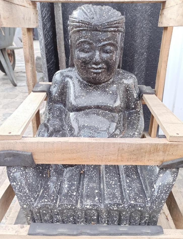 musique de Bouddha en terrazzo, Jardin & Terrasse, Statues de jardin, Neuf, Bouddha, Pierre, Enlèvement