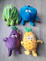 4 knuffels groenten en fruit, Kinderen en Baby's, Speelgoed | Knuffels en Pluche, Ophalen, Zo goed als nieuw